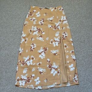 Abercrombie floral midi skirt